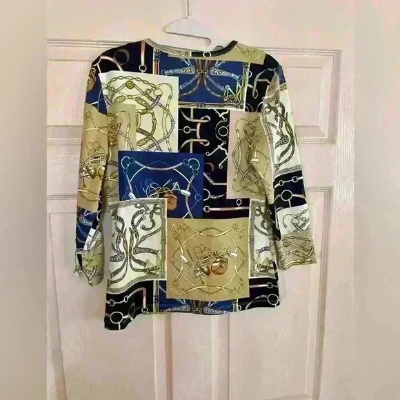 Ladies J. McLaughlin bits and bridles top Size Medium - Picture 2 of 3